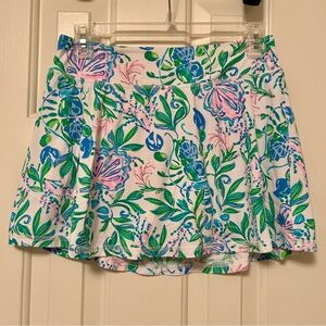 Lilly Pulitzer Luxletic Aila Skort Skirt Resort White Just A Pinch Size Small